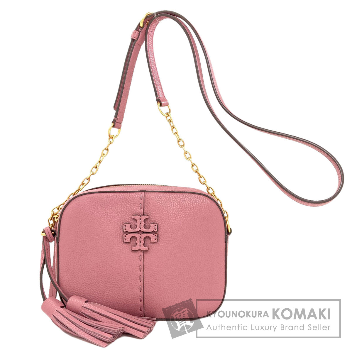 トリーバーチ ロゴタイプ ショルダーバッグ なめし革 レディース 【中古】【Tory Burch】