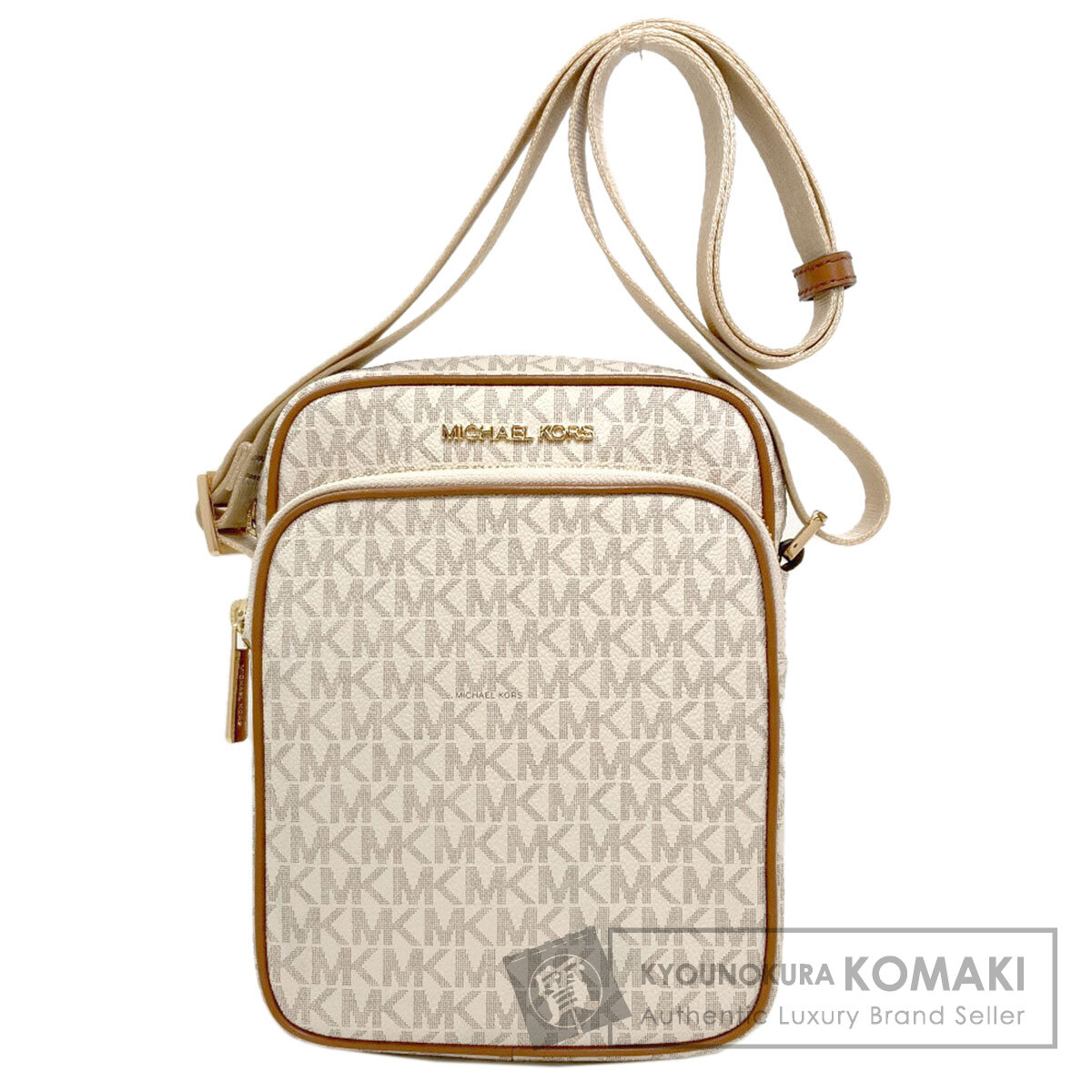 マイケル教科課程 ジェット機 仕掛ける 旅行 ショルダーバッグ PVC レディース 【中古】【Michael Kors】