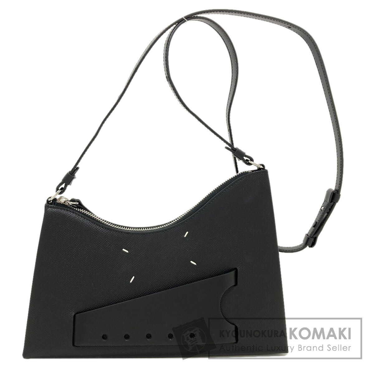メゾン・マルジェラ スナッチト ホーボー スモール ショルダーバッグ レザー レディース 【中古】【MaisonMargiela】|ブランド京の蔵小牧【最安挑戦!】