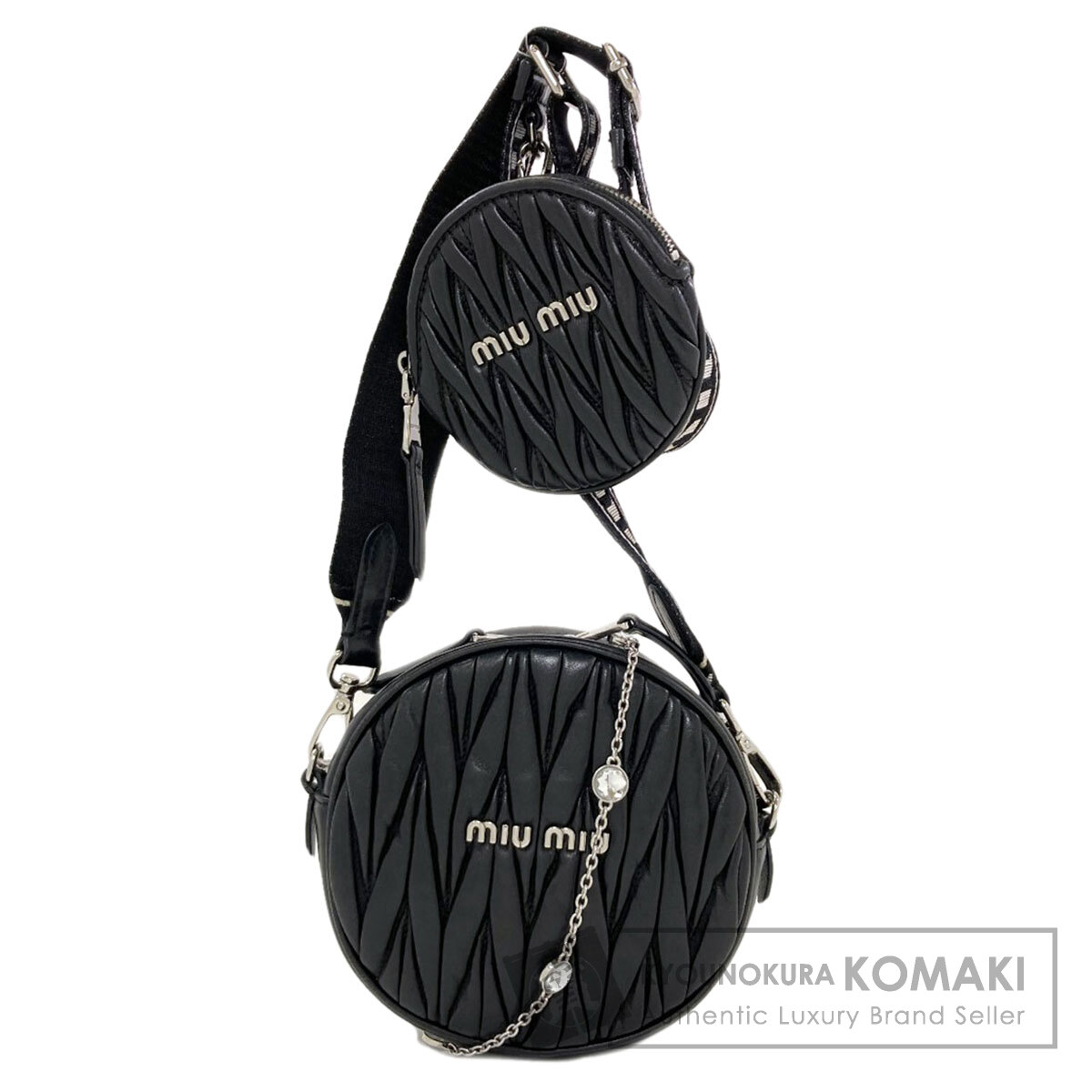 ミュウミュウ マテラッセ 2WAY ショルダーバッグ 子ウシ レディース 【中古】【MIUMIU】