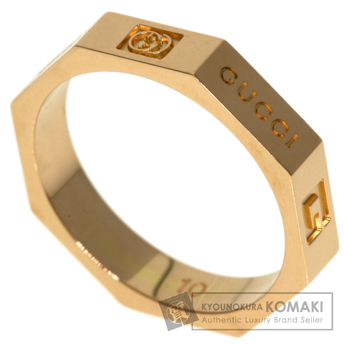 グッチ オクタゴン #10 リング・指輪 K18ピンクゴールド レディース 【中古】【GUCCI】｜ブランド京の蔵小牧【最安挑戦！】