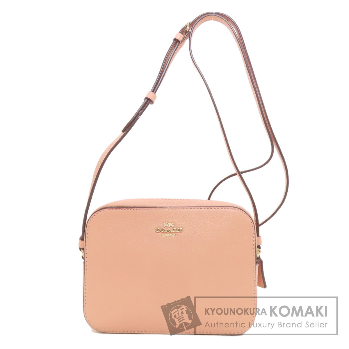 コーチ職 87734 ロゴタイプ ショルダーバッグ なめし革 レディース 【中古】【COACH】