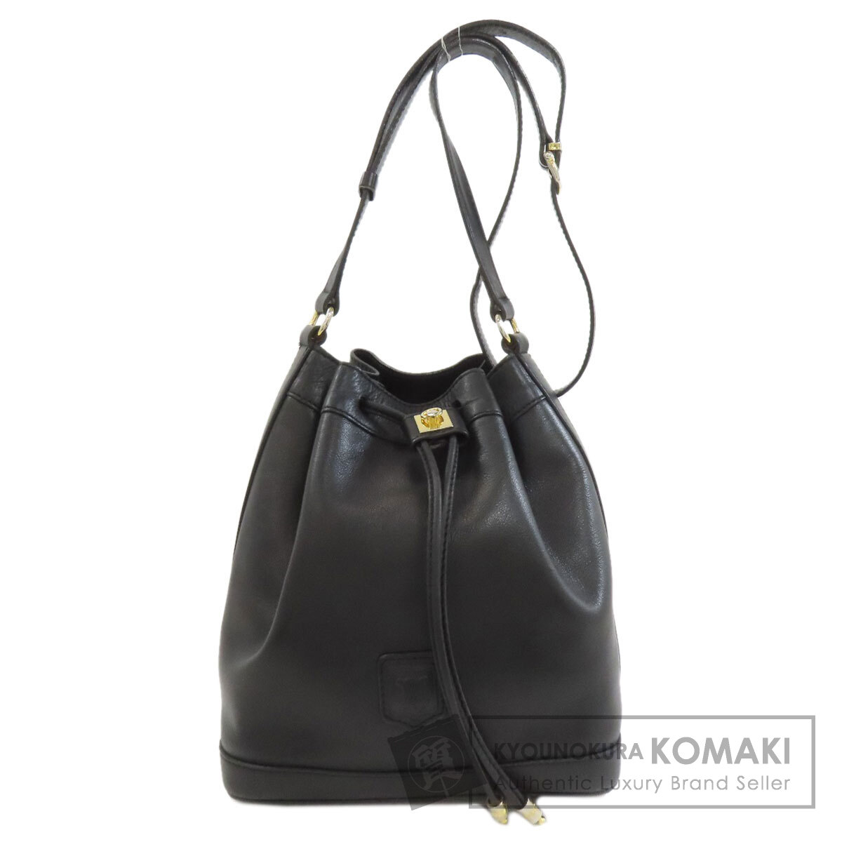 セリーヌ 合切袋 ショルダーバッグ なめし革 レディース 【中古】【CELINE】