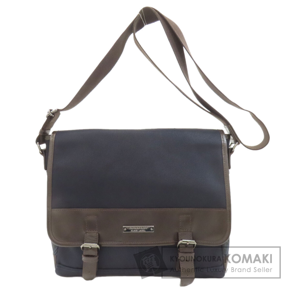 バーバリー 黒いこと付け紙 ショルダーバッグ ナイロン帆布/なめし革 レディース 【中古】【BURBERRY】