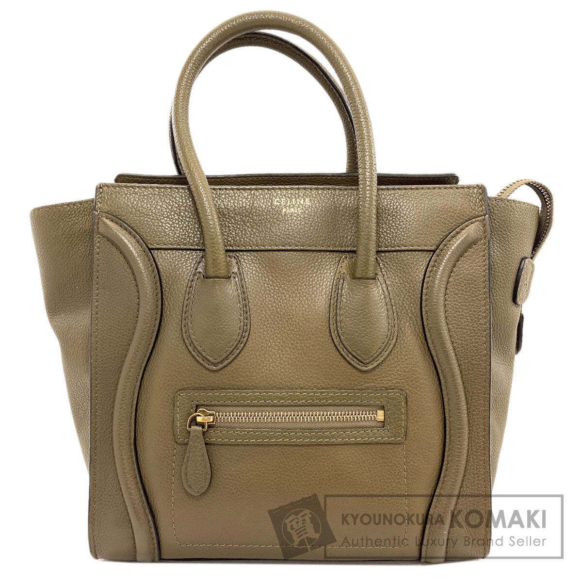 セリーヌ ラゲージマイクロ ハンドバック 子ウシ レディース 【中古】【CELINE】