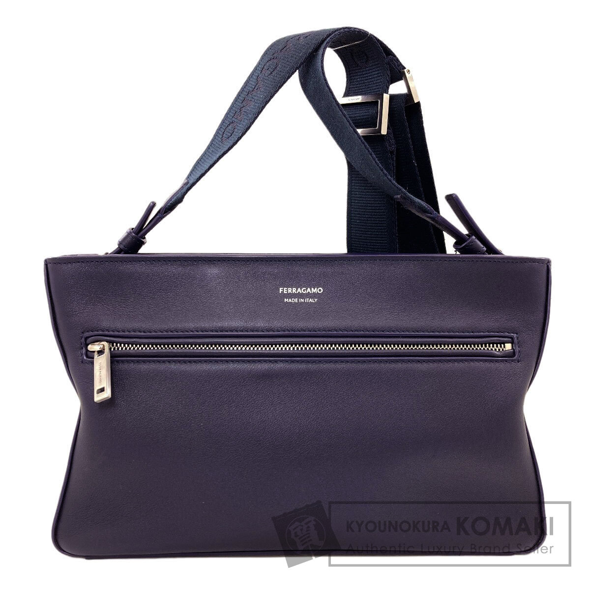 サルヴァトーレフェラガモ ロゴタイプ ショルダーバッグ なめし革 レディース 【中古】【Salvatore Ferragamo】