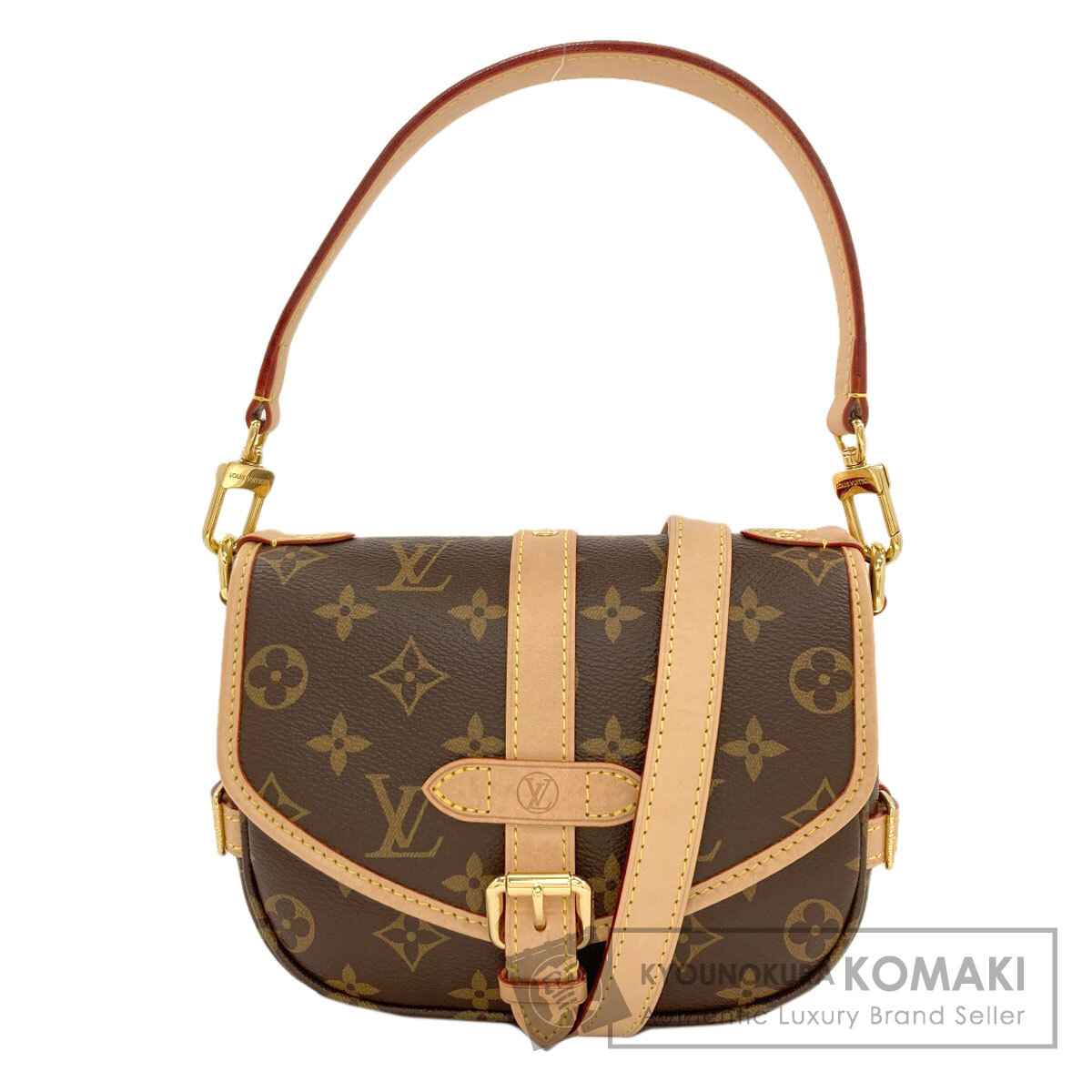 ルイヴィトン M46740 ソミュールBB ショルダーバッグ モノグラム帆布 レディース 【中古】【LOUIS VUITTON】