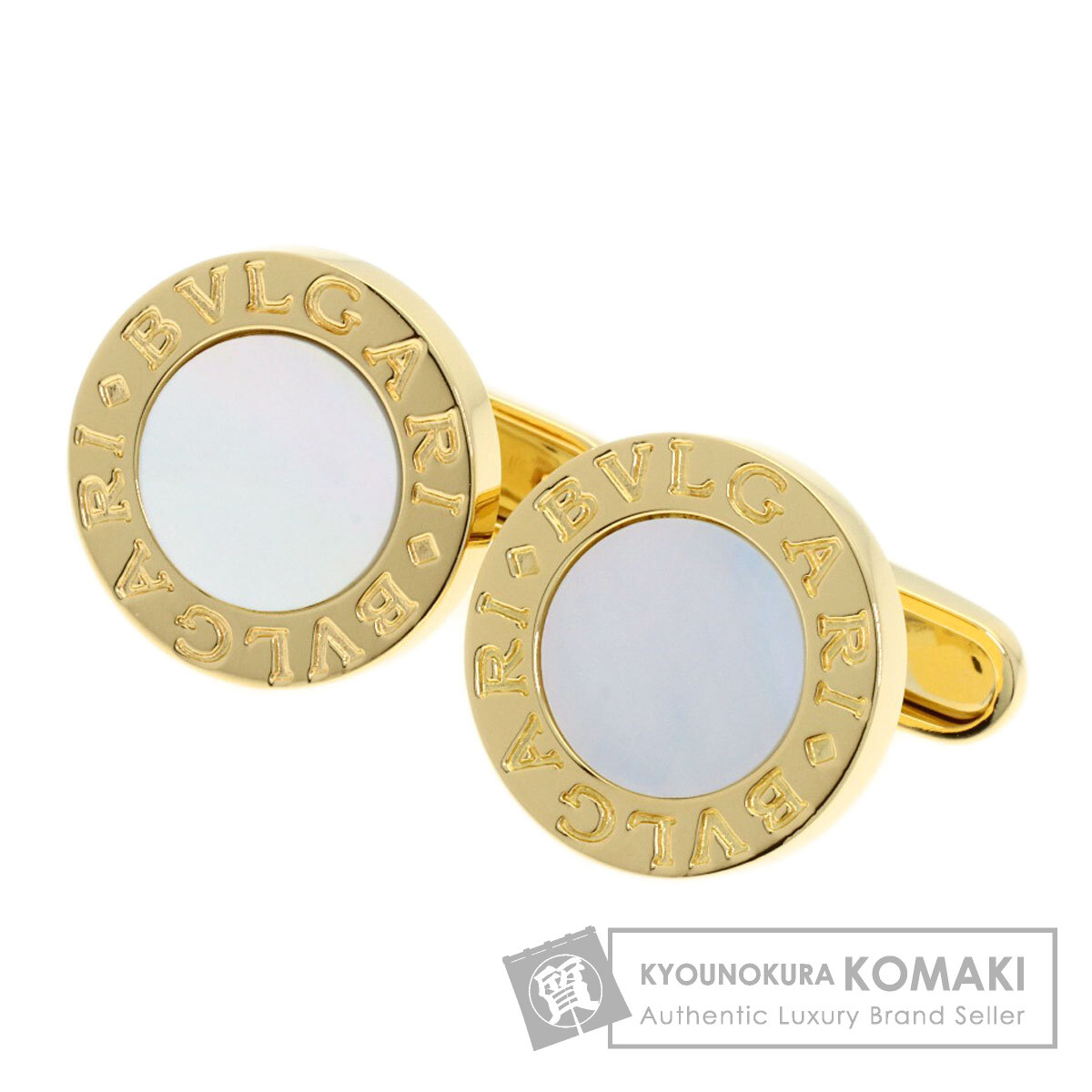 ブル小峡谷 ブルガリブルガリ 甲殻 折り返し K18黄色ゴールド メンズ 【中古】【BVLGARI】