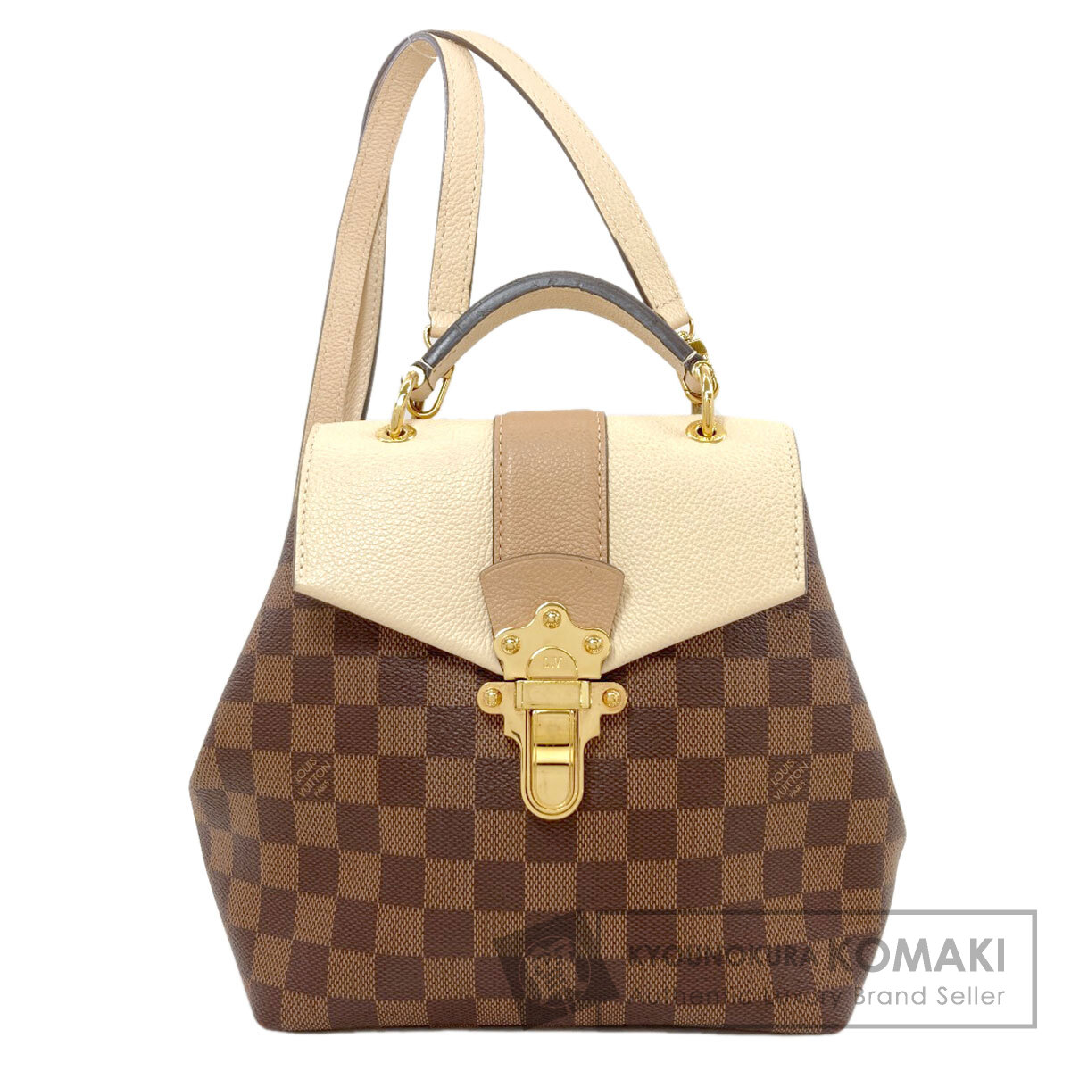 【サマーセール Specialcoupon対象商品 7/24～7/29 】ルイヴィトン N42259 クラプトン・バックパック リュック・デイパック ダミエキャンバス レディース 【中古】【LOUIS VUITTON】｜ブランド京の蔵小牧【最安挑戦！】