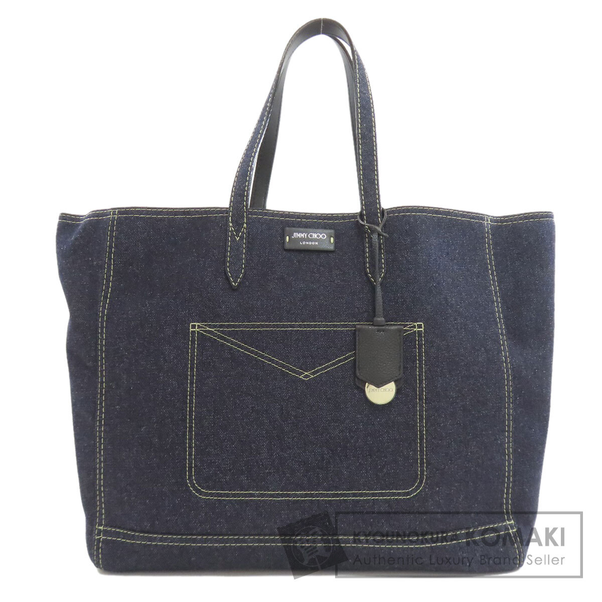ジミーチュウ ロゴタイプ トートバッグ ジーンズ レディース 【中古】【Jimmy Choo】