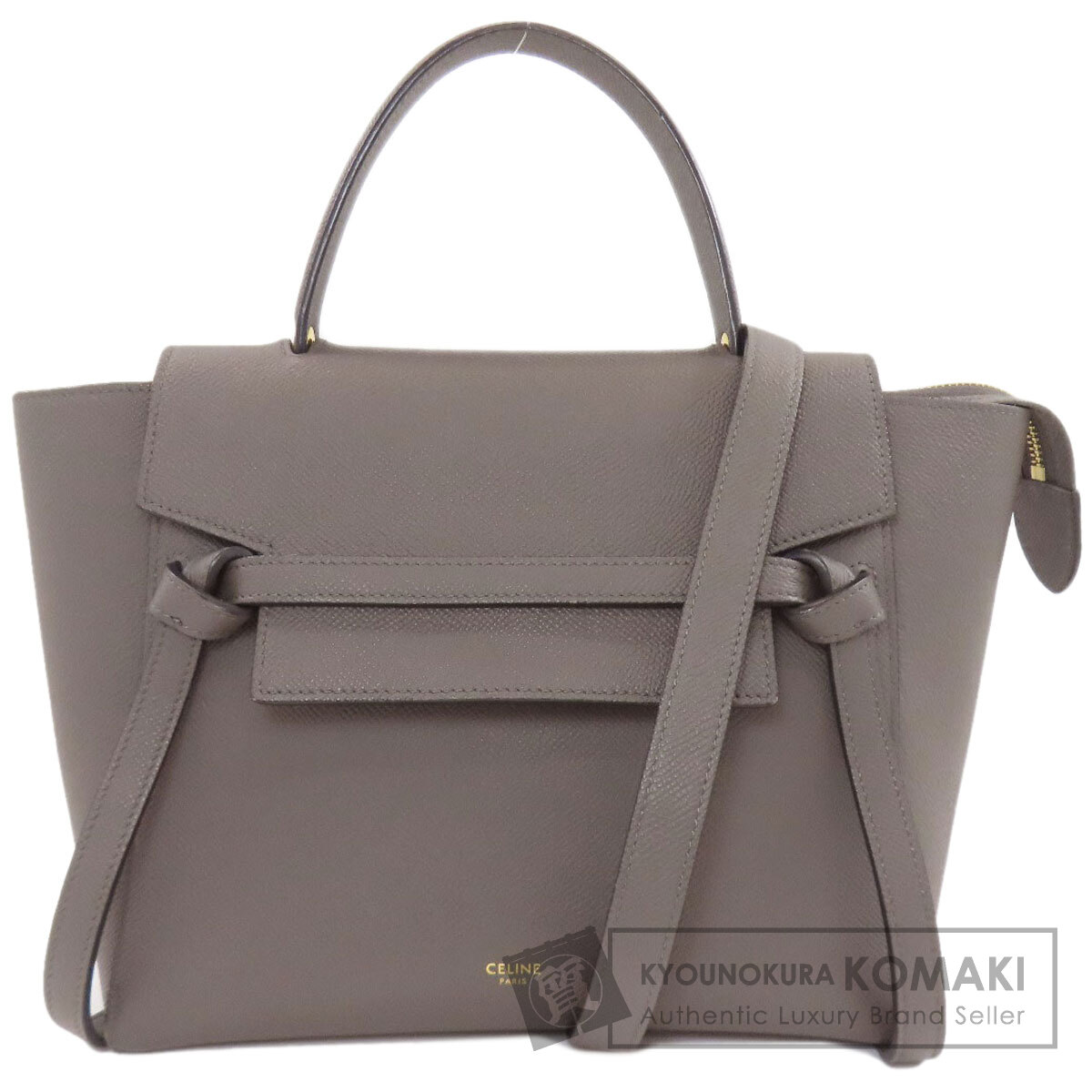 セリーヌ 三尺帯御徒面子 2WAY ハンドバック 子ウシ レディース 【中古】【CELINE】