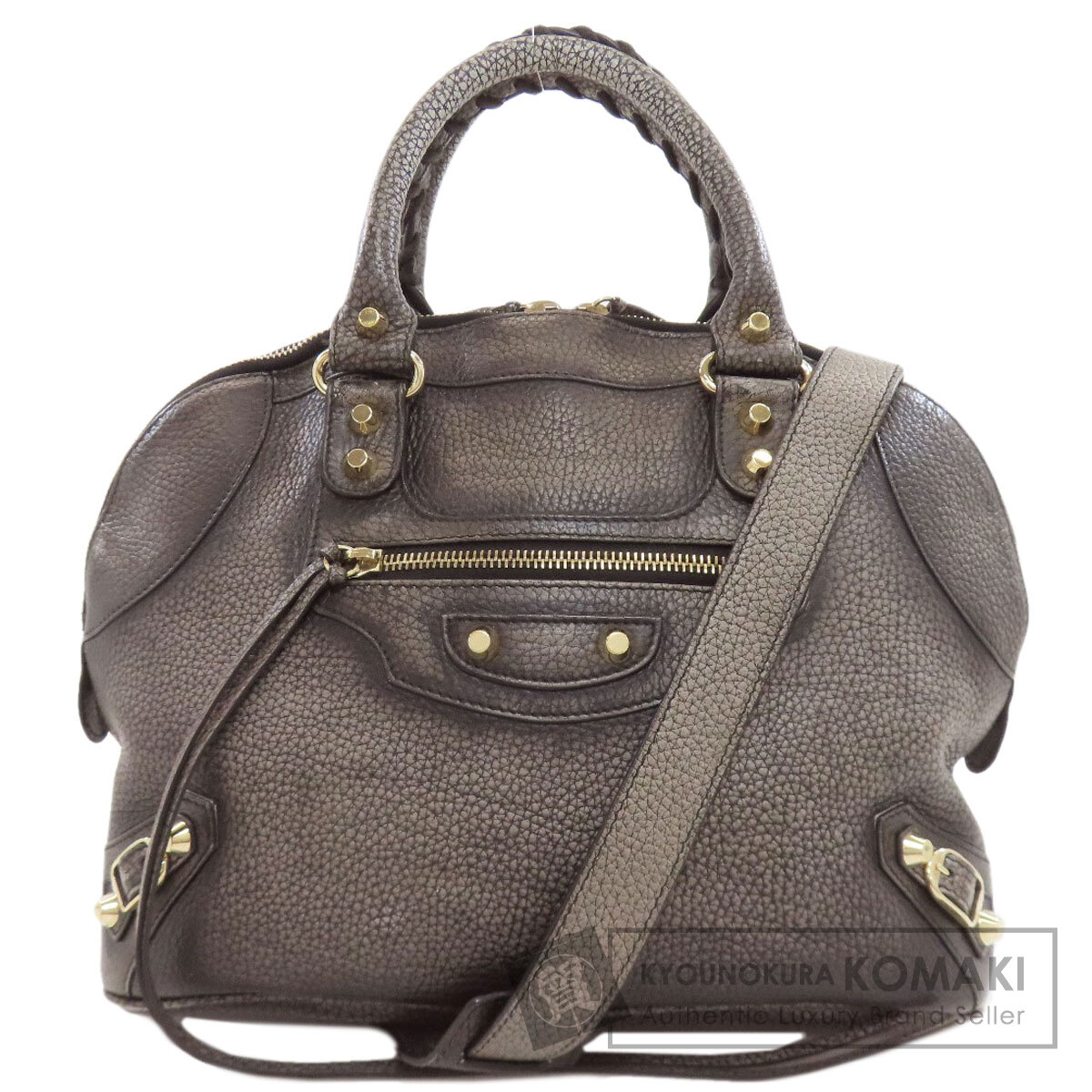 バレンシアガ 319371 古典派音楽・突き抜く 2WAY ハンドバック 子ウシ レディース 【中古】【BALENCIAGA】