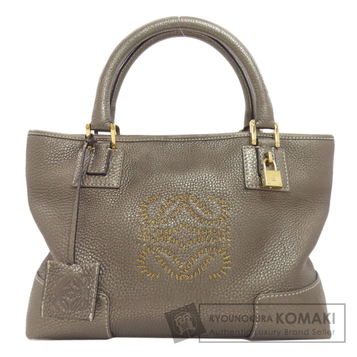 ロエベ アナ瓦 ハンドバック 子ウシ レディース 【中古】【LOEWE】