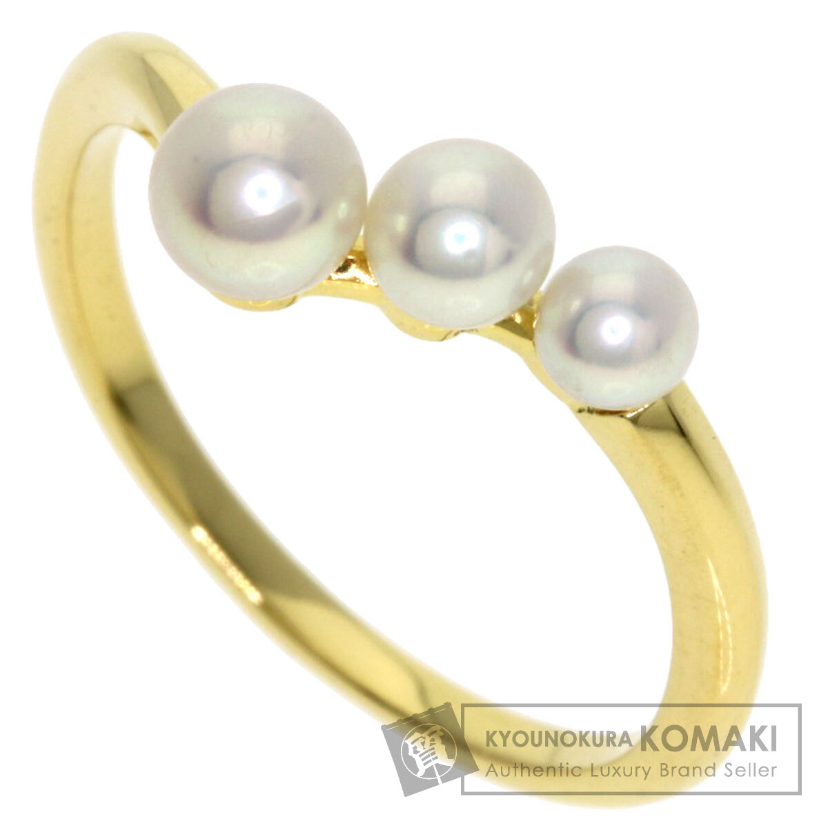 ミキモト パール 真珠 リング・指輪 K18イエローゴールド レディース 【中古】【MIKIMOTO】|ブランド京の蔵小牧【最安挑戦!】