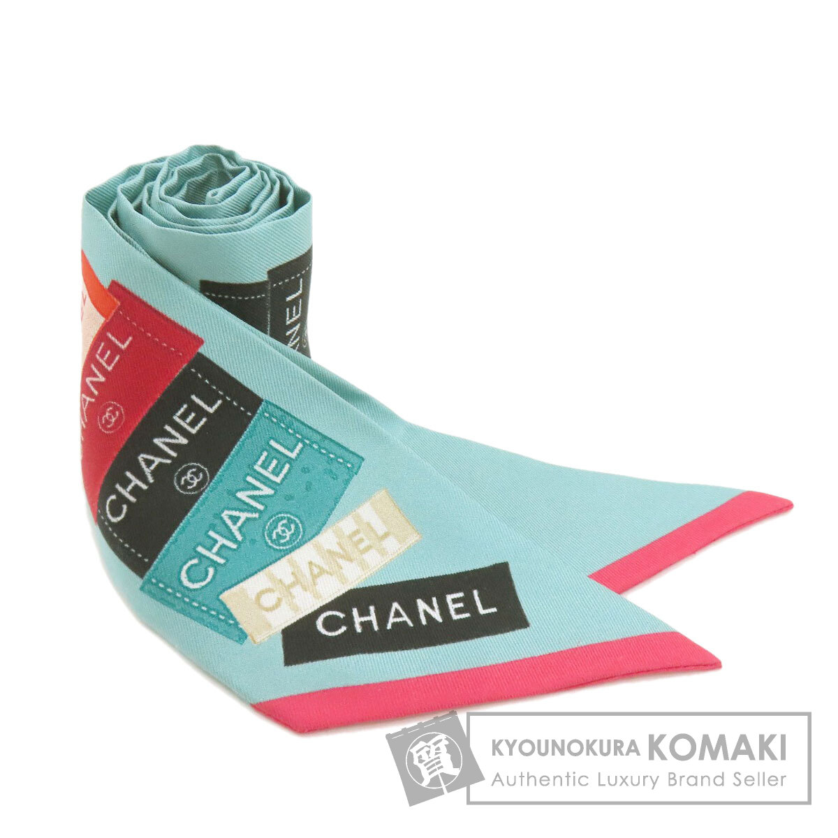 シャネル 絹地 バンドー えり巻き 絹地 レディース 【中古】【CHANEL】