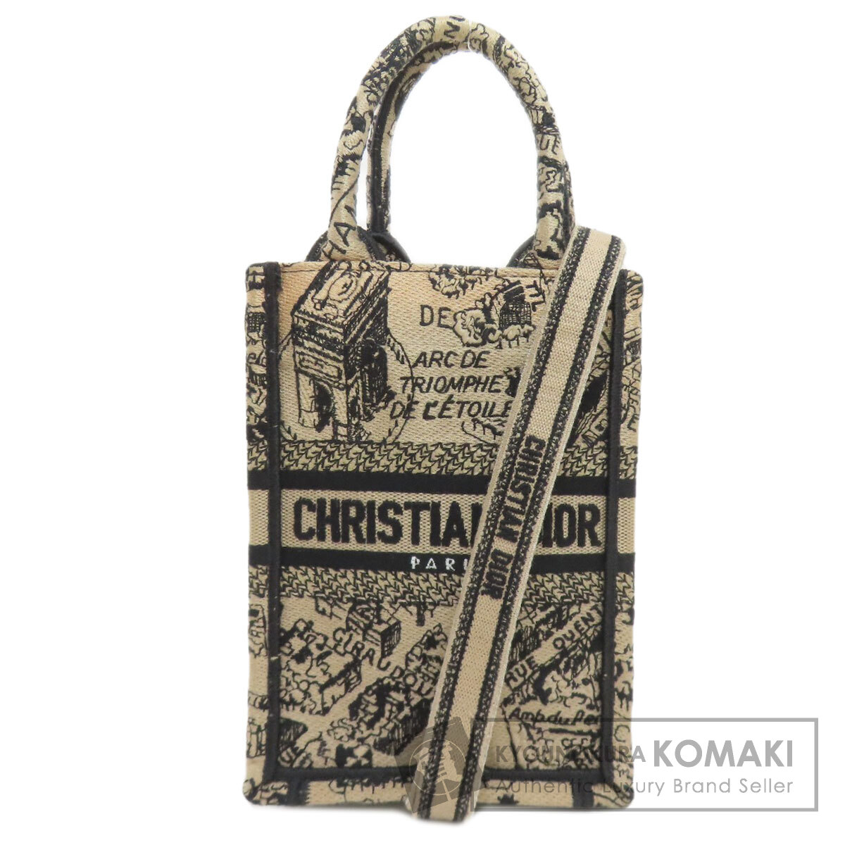 ディオール ブックトートミニ 2WAY ハンドバック 帆布 レディース 【中古】【CHRISTIAN DIOR】