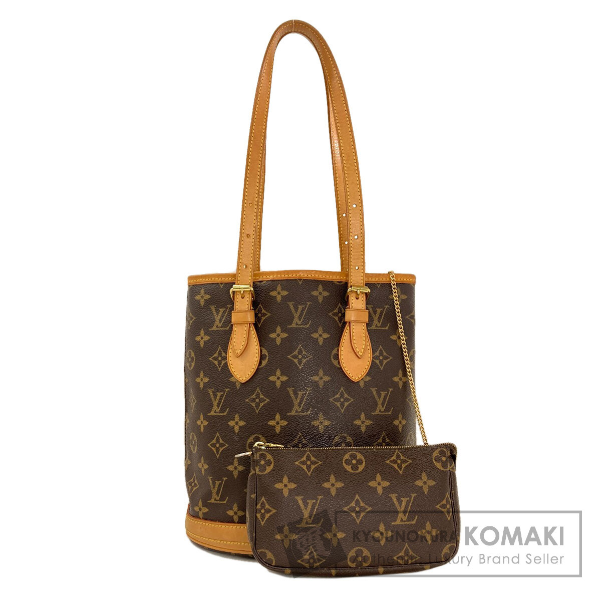 ルイヴィトン M42238 井戸釣瓶PM ハンドバック モノグラム帆布 レディース 【中古】【LOUIS VUITTON】