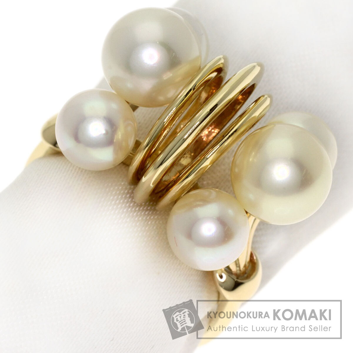 ミキモト パール 真珠 リング・指輪 K14イエローゴールド レディース 【中古】【MIKIMOTO】｜ブランド京の蔵小牧【最安挑戦！】