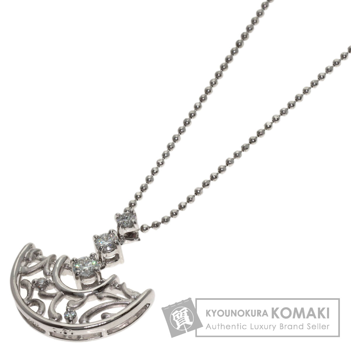 星の砂 ダイヤモンド ネックレス プラチナPT900/PT850 レディース 【中古】【star sand】｜ブランド京の蔵小牧【最安挑戦！】