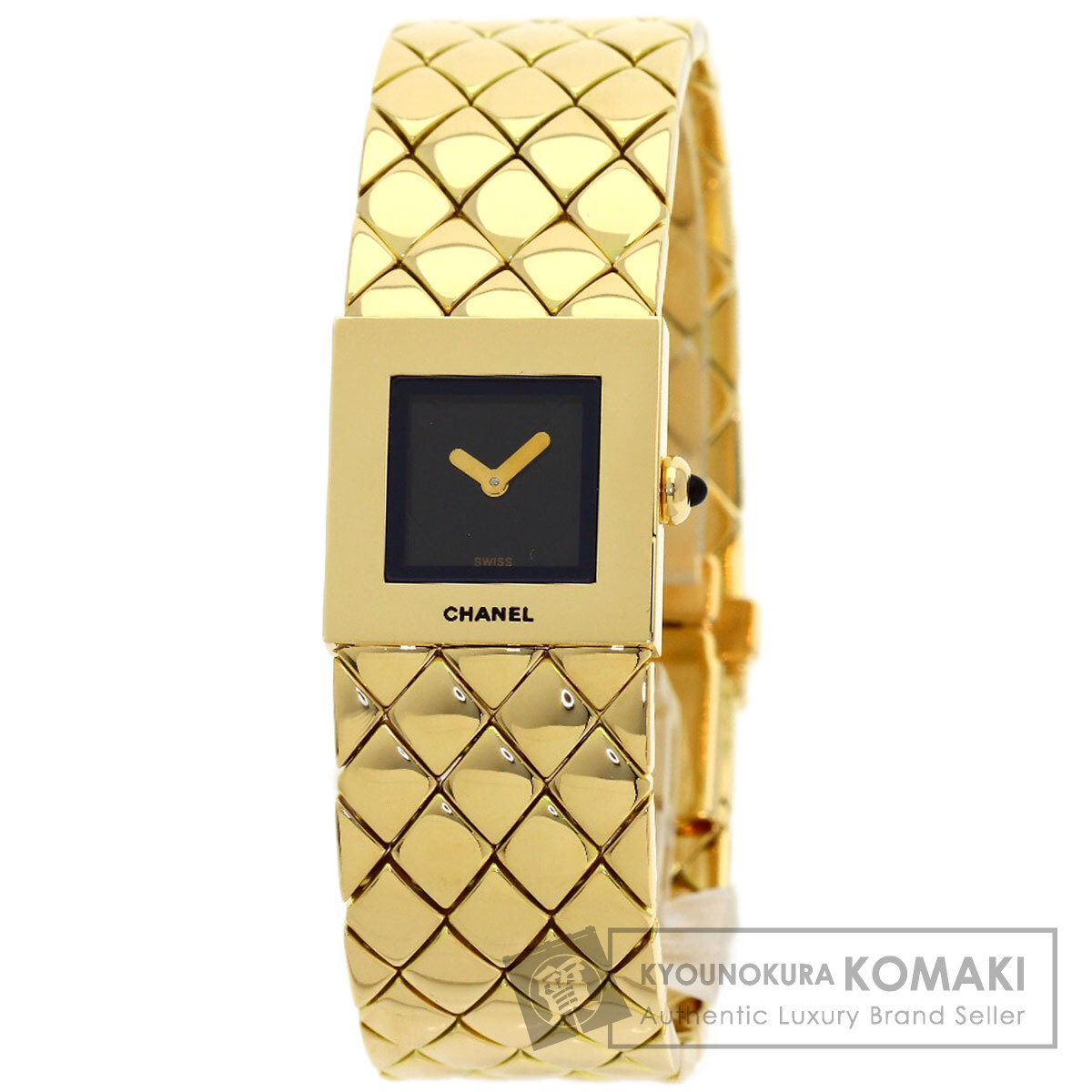 シャネル マトラッセ 腕時計 K18イエローゴールド/K18YG レディース 【中古】【CHANEL】|ブランド京の蔵小牧【最安挑戦!】