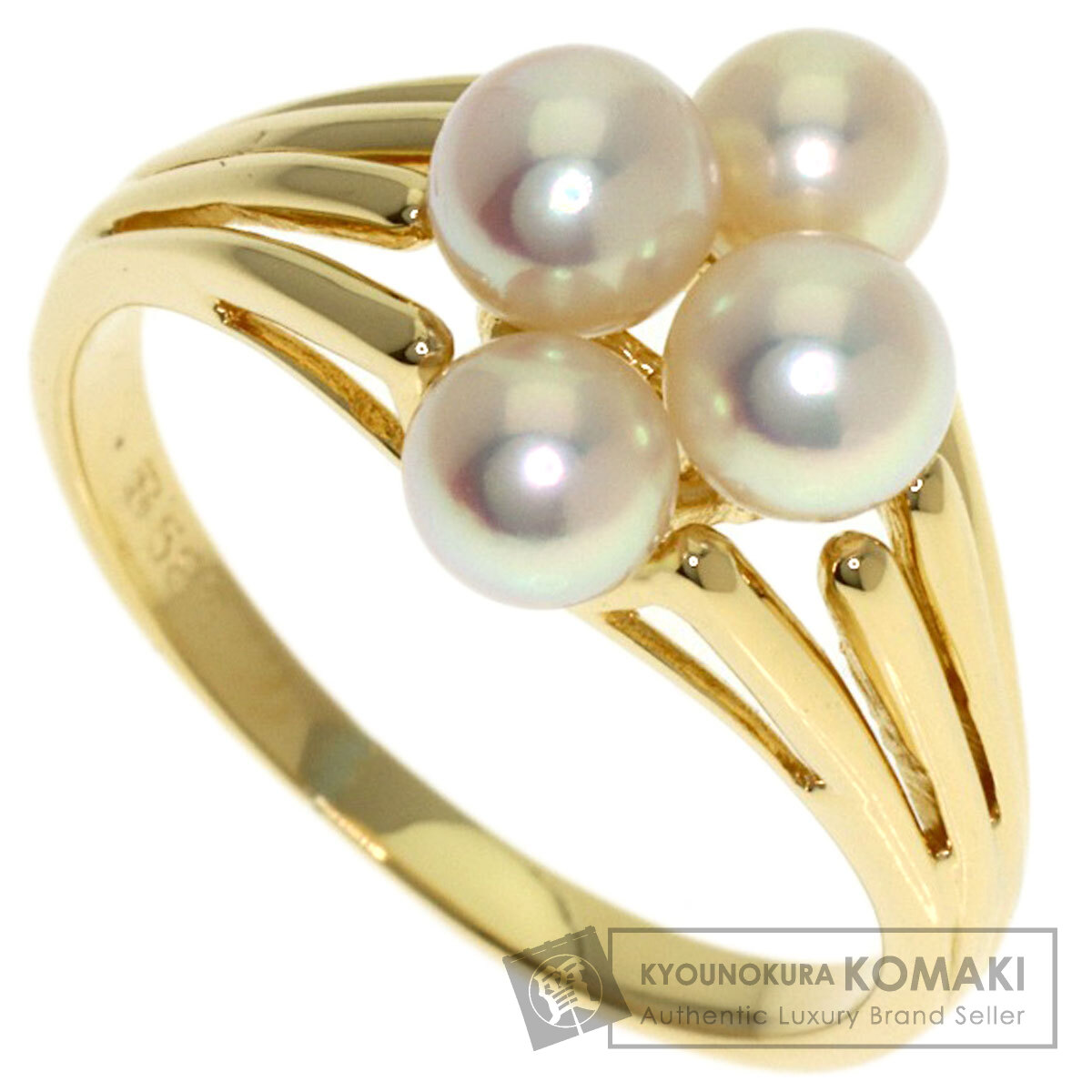 ミキモト パール 真珠 リング・指輪 K14イエローゴールド レディース 【中古】【MIKIMOTO】｜ブランド京の蔵小牧【最安挑戦！】 41,295円