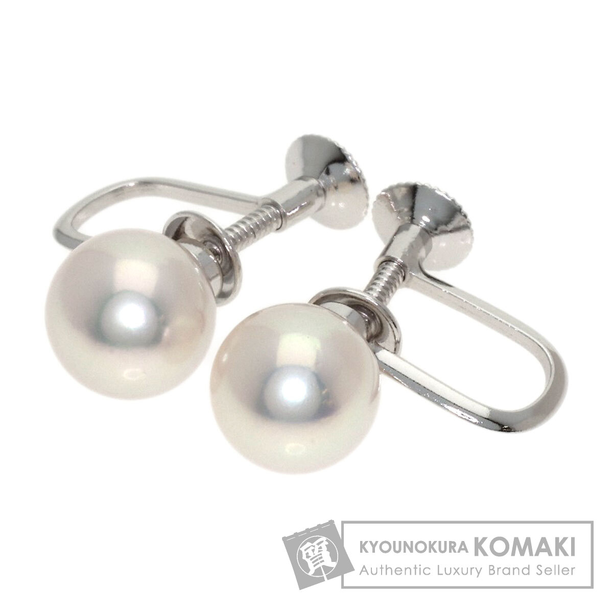 タサキ パール 真珠 イヤリング K14ホワイトゴールド レディース 【中古】【TASAKI】｜ブランド京の蔵小牧【最安挑戦！】