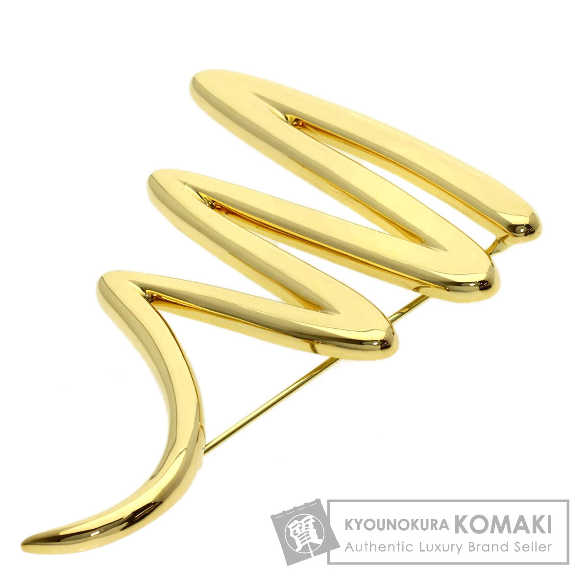 ティファニー スクリブル ブローチ K18イエローゴールド レディース 【中古】【TIFFANY&Co.】｜ブランド京の蔵小牧【最安挑戦！】