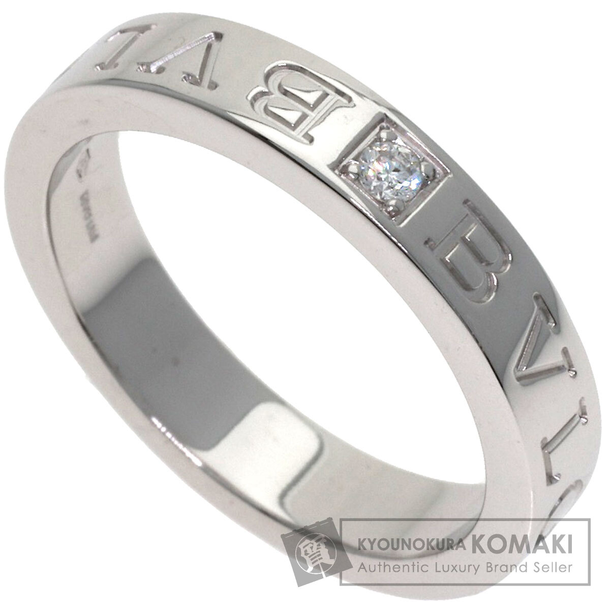 ブルガリ ダブルロゴ ダイヤモンド リング・指輪 K18ホワイトゴールド レディース 【中古】【BVLGARI】｜ブランド京の蔵小牧【最安挑戦！】