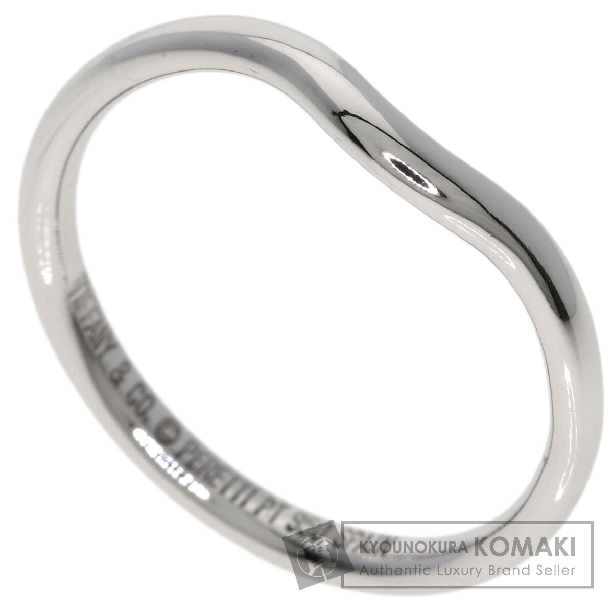ティファニー カーブドバンド リング・指輪 プラチナPT950 レディース 【中古】【TIFFANY&Co.】｜ブランド京の蔵小牧【最安挑戦！】