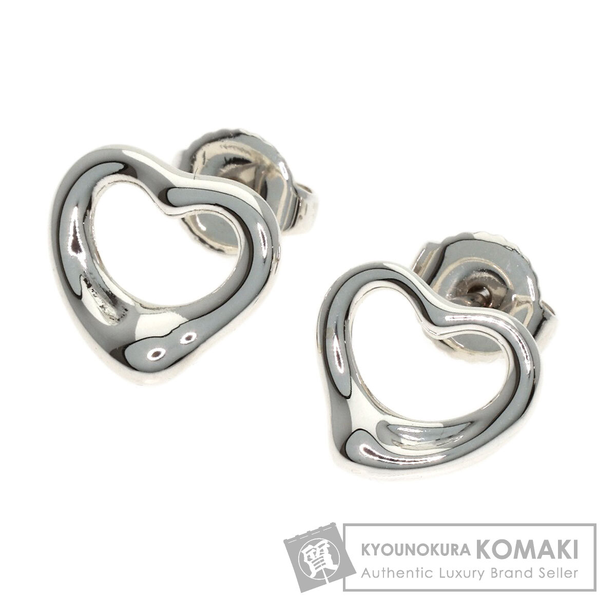 ティファニー オープンハート ピアス シルバー/K14WG レディース 【中古】【TIFFANY&Co.】|ブランド京の蔵小牧【最安挑戦!】