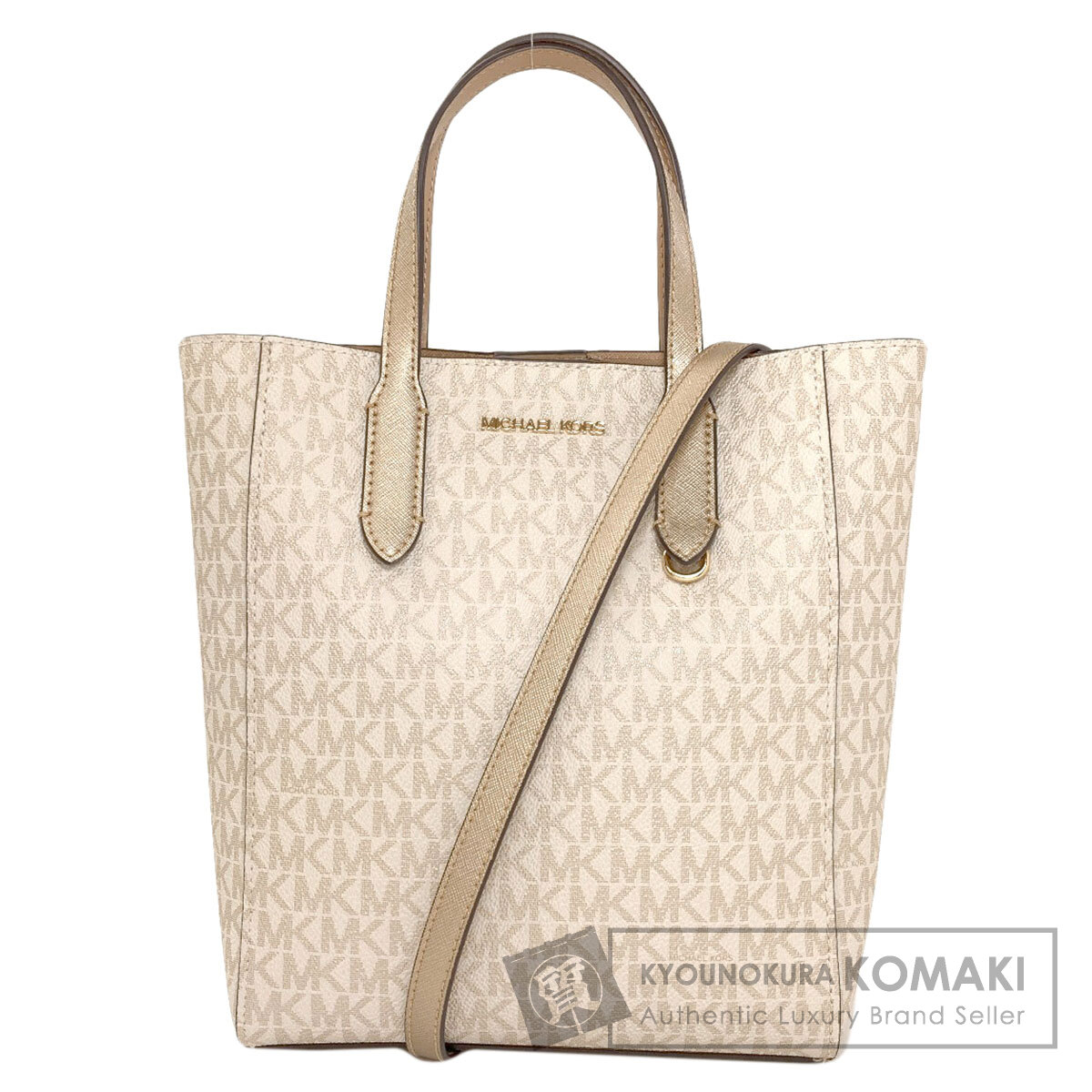 マイケルコース MKシグネチャー 2WAY ハンドバッグ PVC レディース 【中古】【Michael Kors】|ブランド京の蔵小牧【最安挑戦!】