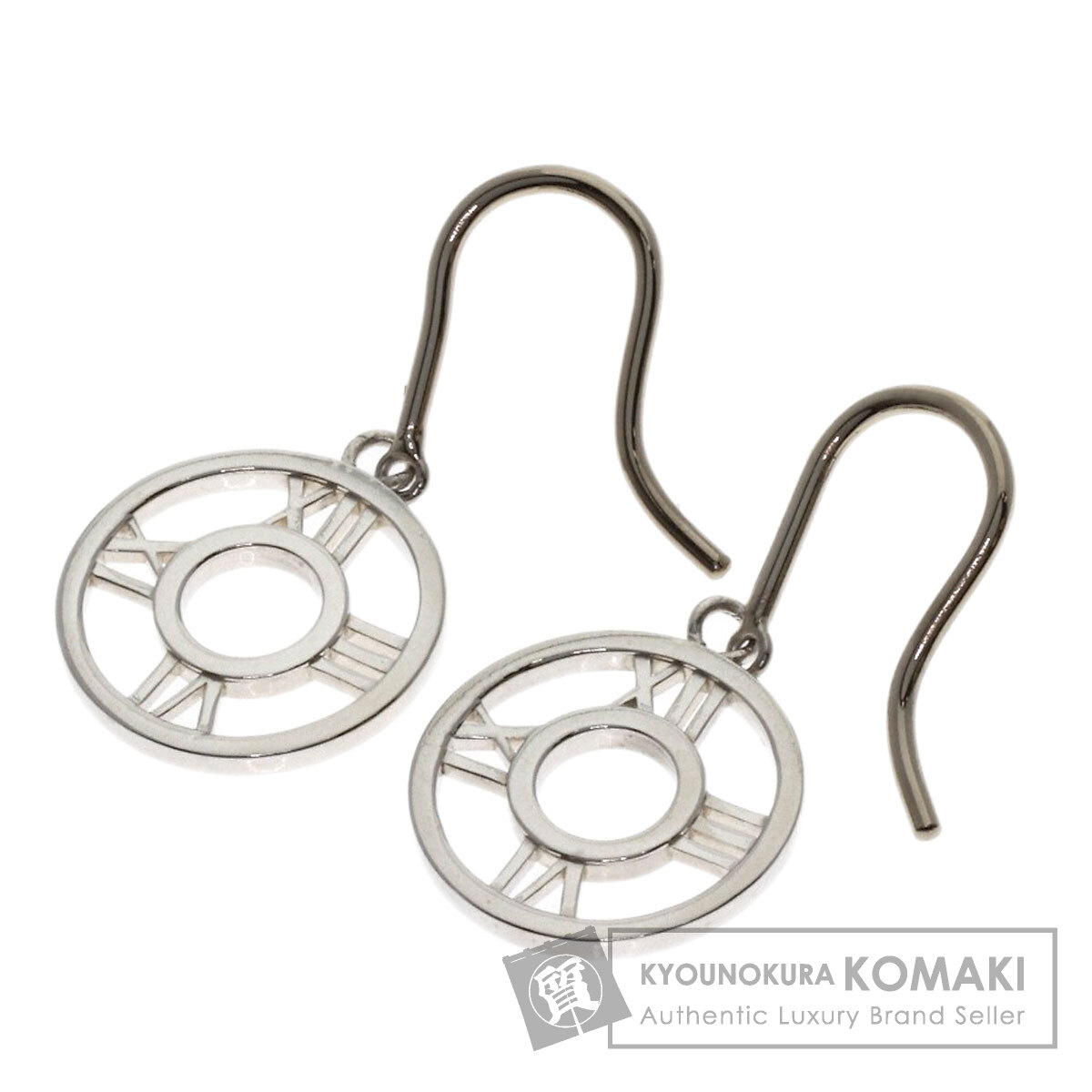 ティファニー アトラス オープン メダリオン ピアス シルバー レディース 【中古】【TIFFANY&Co.】|ブランド京の蔵小牧【最安挑戦!】