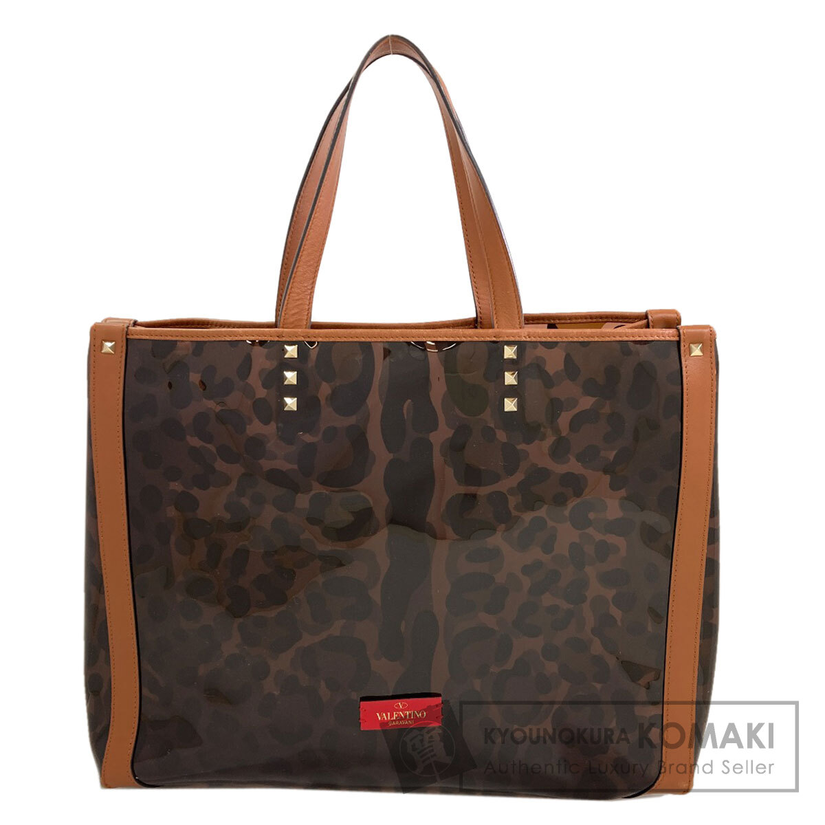 バレンティノ スタッズ トートバッグ ビニール レディース 【中古】【VALENTINO】｜ブランド京の蔵小牧【最安挑戦！】