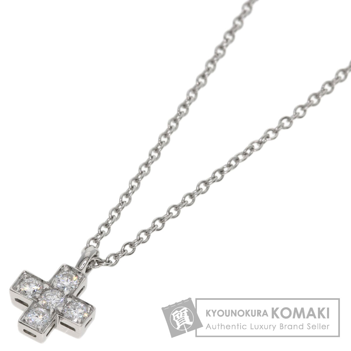 ティファニー クルーシーフォーム ダイヤモンド ネックレス プラチナPT950 レディース 【中古】【TIFFANY&Co.】｜ブランド京の蔵小牧【最安挑戦！】