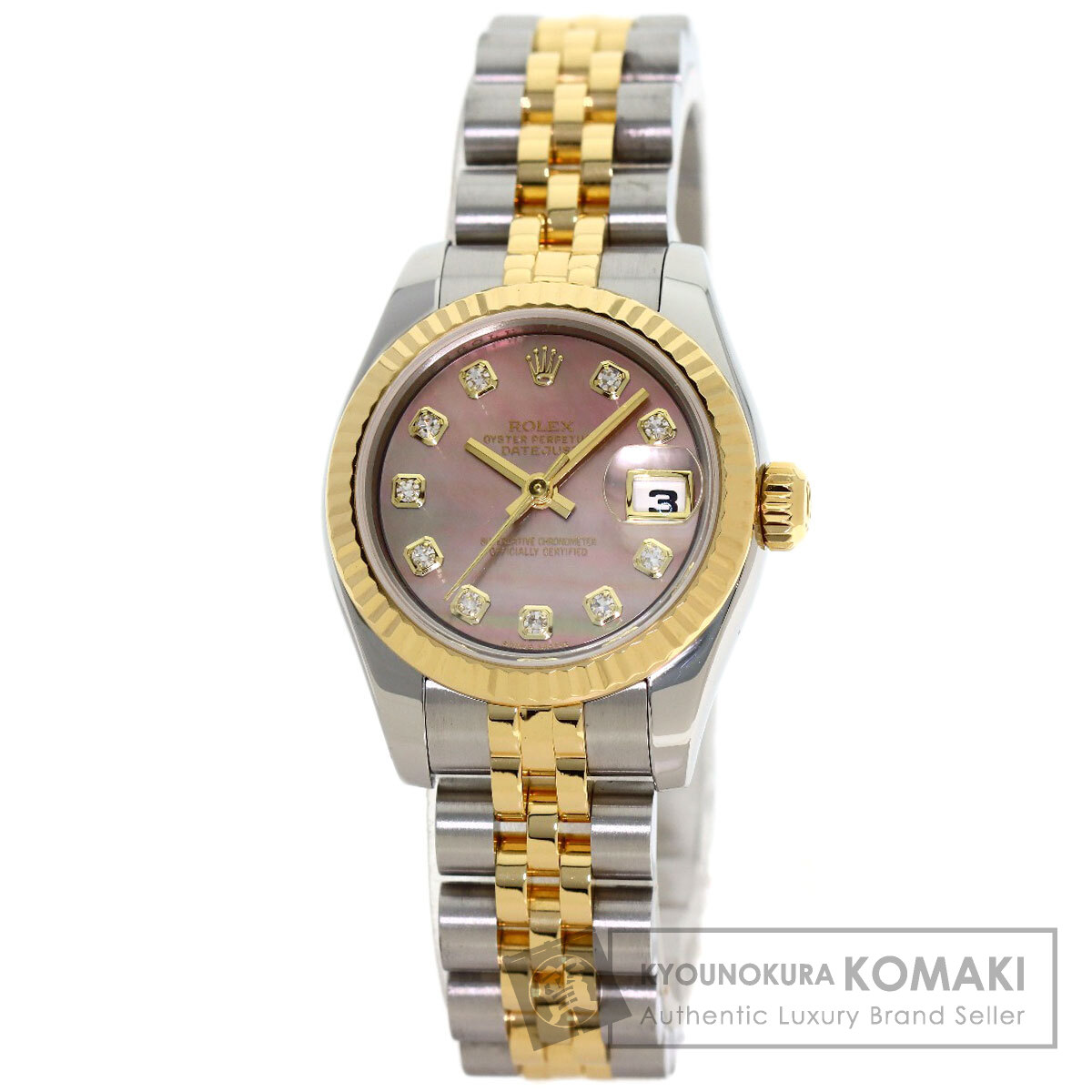 ロレックス 179173NG デイトジャスト 腕時計 ステンレススチール/SSxK18YG/K18YG レディース 【中古】【ROLEX】｜ブランド京の蔵小牧【最安挑戦！】