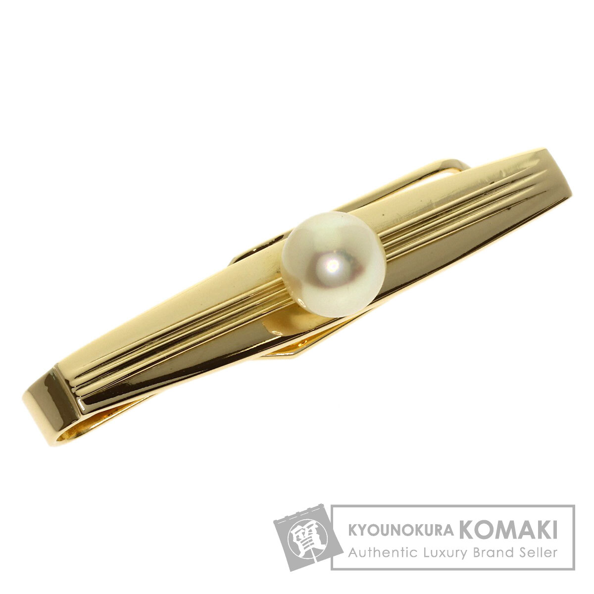 タサキ パール 真珠 タイピン K18イエローゴールド メンズ 【中古】【TASAKI】|ブランド京の蔵小牧【最安挑戦!】