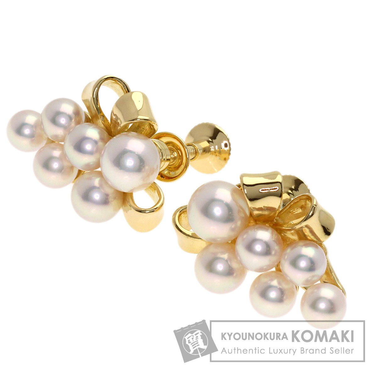 タサキ パール 真珠 イヤリング K18イエローゴールド レディース 【中古】【TASAKI】|ブランド京の蔵小牧【最安挑戦!】