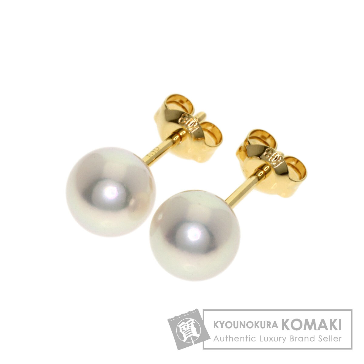 ミキモト パール 真珠 ピアス K18イエローゴールド レディース 【中古】【MIKIMOTO】|ブランド京の蔵小牧【最安挑戦!】