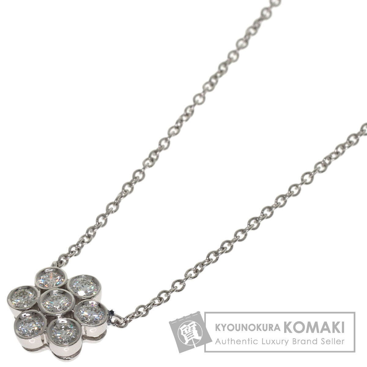 ティファニー ガーデンフラワー ダイヤモンド ネックレス プラチナPT950 レディース 【中古】【TIFFANY&Co.】｜ブランド京の蔵小牧【最安挑戦！】