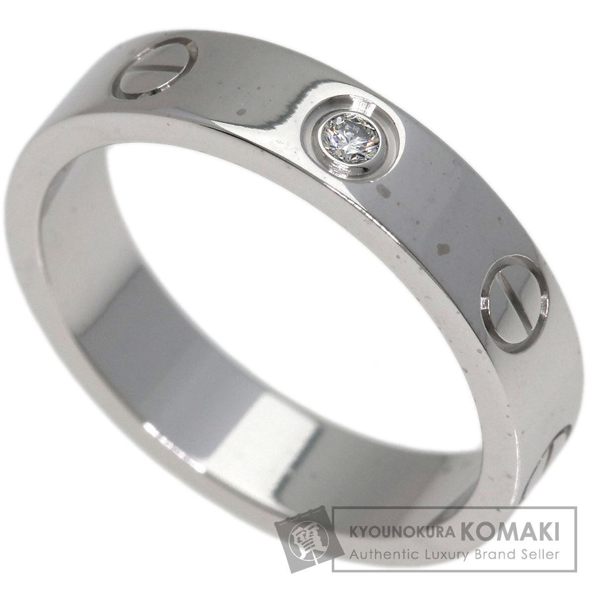 カルティエ ミニ ラブリング 1P ダイヤモンド #49 リング・指輪 K18ホワイトゴールド レディース 【中古】【CARTIER】｜ブランド京の蔵小牧【最安挑戦！】 109,263円
