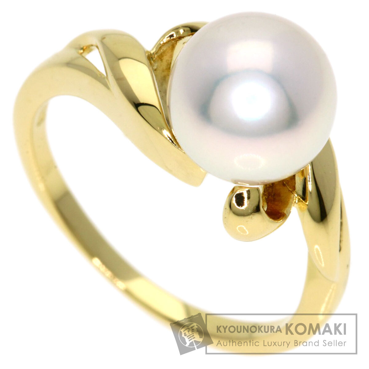 ミキモト パール 真珠 リング・指輪 K18イエローゴールド レディース 【中古】【MIKIMOTO】｜ブランド京の蔵小牧【最安挑戦！】
