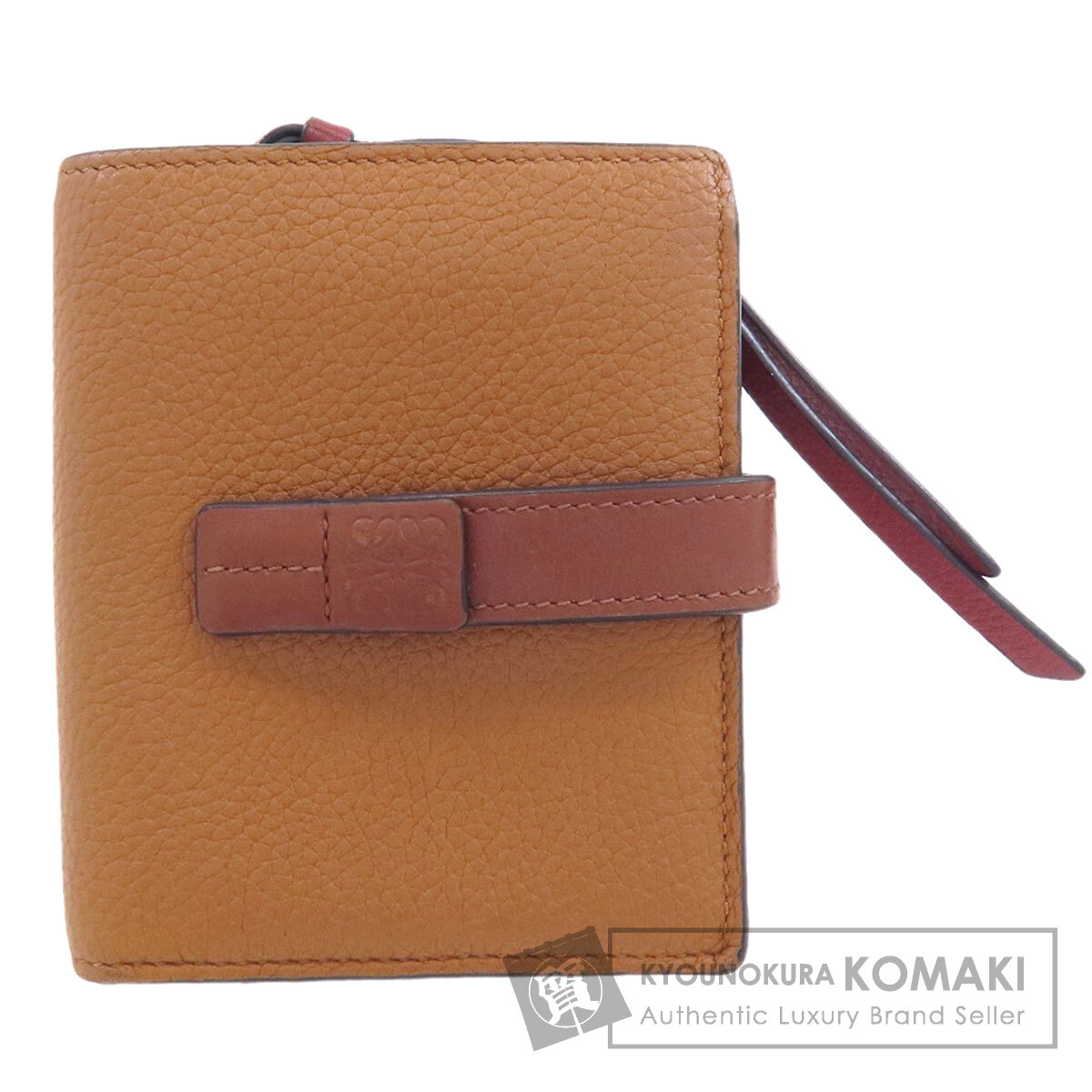【サマーセール Specialcoupon対象商品 7/24~7/29 】ロエベ アナグラム 二つ折り財布(小銭入れあり) レザー レディース 【中古】【LOEWE】|ブランド京の蔵小牧【最安挑戦!】