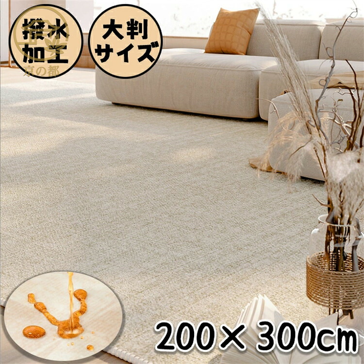 【200*300】ラグ 洗える 北欧 掃除機対応 撥水加工 大判 シンプル リビング 高品質 200×300 ラグマット おしゃれ カーペット 大判サイズ 長方形 子供 家族 滑り止め インテリア らぐ