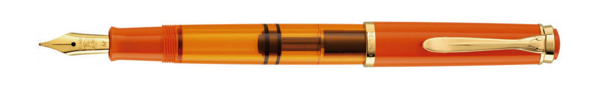Pelikan 伽藍鳥 人並み外れた生み出すこと品 筆 古典派音楽 M200 オレンジ色デともし火 F 細字 SPECIAL EDITION 学びとる教材 教材