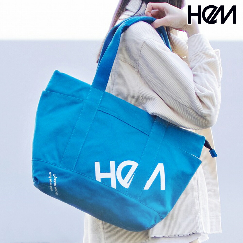 HeM 正規品 [ジェシー トートバッグ] 公式 大容量 軽量 軽い サブバッグ ロゴ キャンバス地 コットン 大きい 収納 メンズ レディース 通勤 通学 大きめ 仕切り ファスナー 就職祝い 入学祝 卒業祝 進級祝 プレゼント 中学生 高校生 大学生 社会人 推し活 旅行 帰省