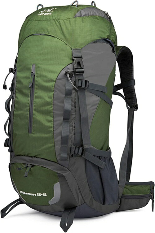 登山バッグ 60L 登山リュック 大容量 ザック 防水 バックパック リュックサック 超軽量 通気 男女兼用 収納性 多機能 防災 旅行 アウトドア用 キャンプ 遠足 ハイキング|IKYUWA店