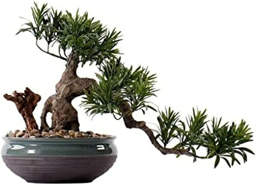 人工樹木 人工盆栽の木17インチの鉢植えの植物の偽の木の鍋の装飾品、自宅のオフィスの机の装飾のための盆栽の植物 人工観葉植物 26,206円
