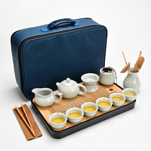 茶器 仕かける 急須仕かける 茶の葉仕かける 湯呑み ティーセット旅する茶具 日本茶 中国茶道具 身寄り用野天携帯型納める袋商行為年度総会会社企業第一歩差し上げ物の小さな仕かける (お月さま白いこと) コーヒー・お茶用品-キッチン用品・食器・調理器具-茶道具・湯呑・急須
