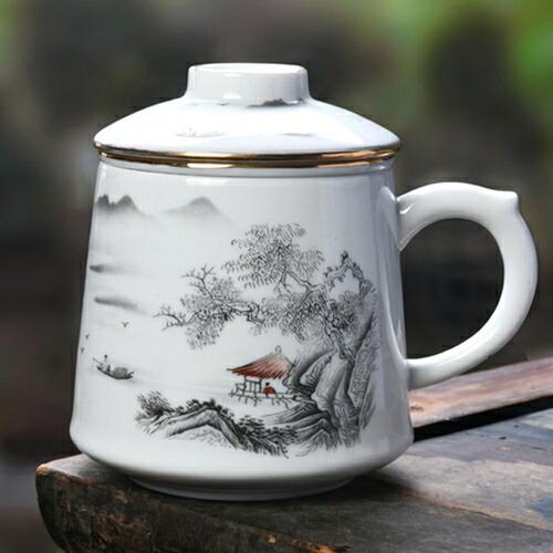茶器 マグカップ 450ML 旅行ティーセット 中国茶器 急須 陶器 携帯用 旅行 収納バッグ付き 湯呑セット ティーセット 耐熱 保温 軽量 持ち運び便利 カラー7 コンパクト かわいい 携帯用茶具|IKYUWA店