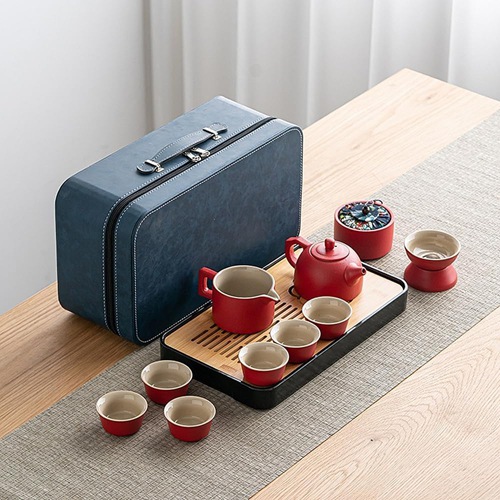 瀬戸もの製ティーセット 番茶器仕かける 急須 湯呑み仕かける 茶器揃 陶磁茶具仕かける 茶器 茶皿 旅するティーセット 持っていく式 軽さ ティーポット\u0026優勝杯仕かける 旅する用 お出かけ用 住まい用 親子用 差し上げ物にも 高 キッチン用品・食器・調理器具-茶道具・湯呑・急須-コーヒー・お茶用品
